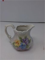 Handpainted pitcher signed Maxine