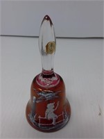 Westmoreland Burgundy glass bell