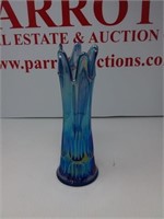 Fenton blue opalescent vase