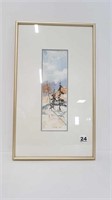FRAMED ORIGINAL WATERCOLOUR BY THERESE HARMAN