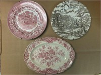 Vintage Lot Of 3 English Plated A Genuine