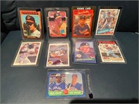 9 Different Baseball Cards