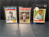 3 Different Babe Ruth Baseball Cards