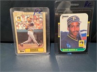 2x Barry Bond Rookie Cards RC