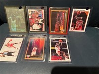 7 Different Michael Jordan Basketball Cards