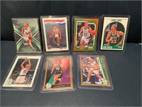 7 Different Larry Bird Basketball Cards