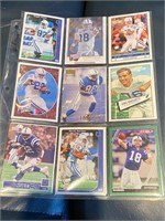 18 Different Indianapolis Colts Football Cards