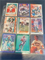 18 Different Dan Marino Football Cards