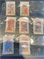7 Different 1985 Kellogg's Baseball Cards