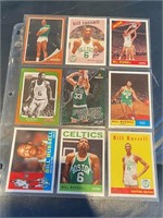 9 Different Boston Celtics Basketball Cards