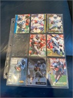 8 Different Barry Sanders Football Cards