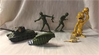 Lot of toys.  Some military.  Vintage.