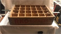 24 ct wood bottle crate.  RKO bottlers.