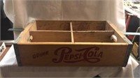 24 bottle crate.  Wood.  Pepsi-Cola.