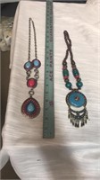 Two Native American / western style necklaces.