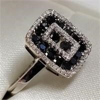 14K  Black Diamond(1ct) Ring