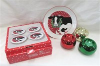 Christmas-ornaments-tea lights-Cow plates