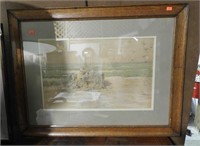 Lot #667 - A.B. Frost print titled “Bay Snipe"