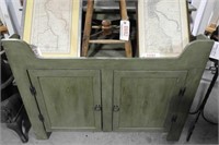 Lot #694 - Primitive style sage green painted