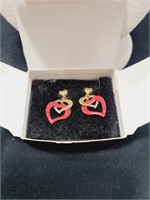 Vintage Avon Heart Earrings