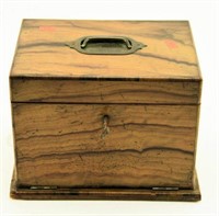 Lot #764 - Antique traveling jewelry box with