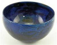 Lot #770 - Josh Simpson art glass bowl. Signed