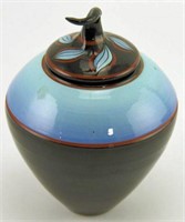 Lot #780 - Marti Mocahbee studio pottery jar.