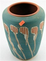 Lot #782 - Studio pottery terracotta vase with