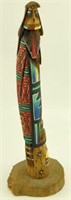 Lot #783 - Native American carving. Signed on