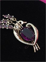 Sterling Coro Craft Pin - have stones
