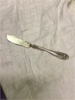 Wallace Rose Sterling Butter or Fish Knife 7"