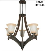 FINE LIGHT CHANDELIER ES W 27 3/4"  H 23 3/4"