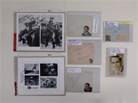 7pc Vtg Autograph Lot w/ TV, Lone Ranger