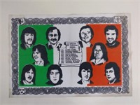Vtg 1981 IRA Irish Republic Army Clothe Banner