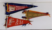 19pc Vtg Felt Souvenir Pennant Lot w/ PA Turnpike