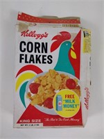 Vtg 1962 Kelloggs Corn Flakes Cereal Box