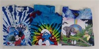 3pc Vintage Tie Dye T-Shirts Lot