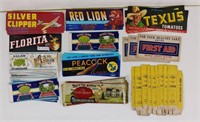 Vtg 1920-30's Product & Crate Labels & Packages