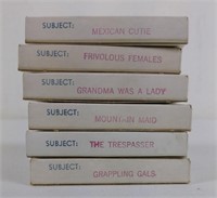 6pc Vtg Glamourettes Risque Girly Films in Box