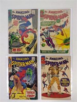 4pc Silver Age Spiderman Comics Btw #36-54
