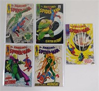 5pc Silver Age Spiderman Comics Btw #60-66