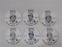 6pc English's Baltimore Orioles Disc Cards