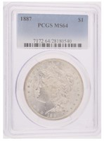 1887 - PCGS MS64 Morgan Silver Dollar