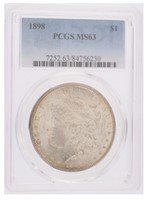 1898 - PCGS MS63 Morgan Silver Dollar