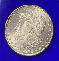 1878 San Fransisco Gem BU Morgan Silver Dollar