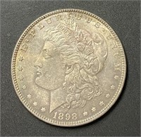 1898 AU Rainbow Toned Morgan Silver Dollar