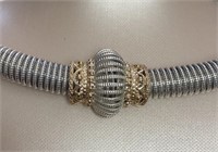 14kt Gold/Sterling Silver VAHAN Designer Necklace