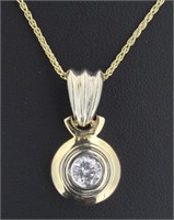 14kt Gold Brilliant 1/3 ct Diamond Necklace