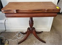 MAHOGANY GAME TABLE