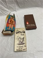 3 Different Vintage Gag Gifts.